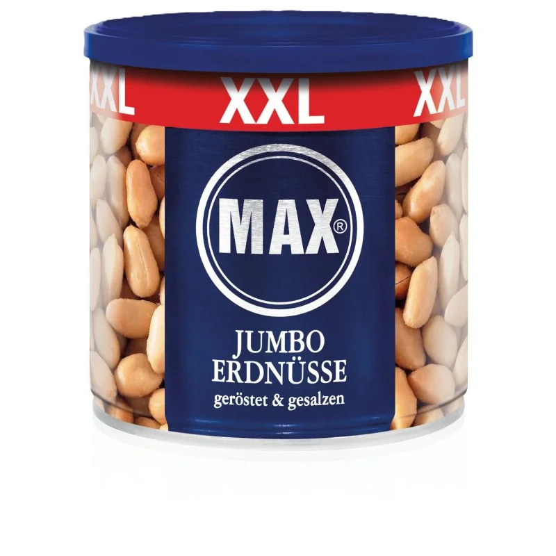 Max Jumbo Erdnüsse XXL 450g - Geröstet en Gezouten