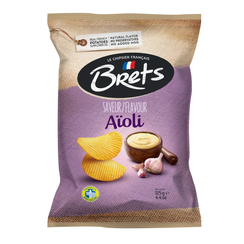Brets Chips Aioli 10 x 125g