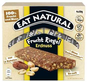 EAT NATURAL fruit bar 4er Peanuts (4x 30g)
