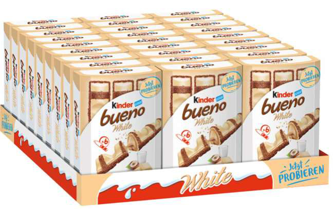 Kinder Bueno White 6er Display