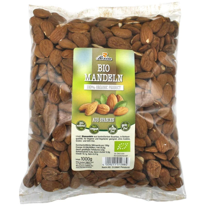 Rexim Bio Amandelen 1kg 10 x 1kg