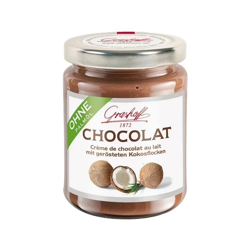 Grashoff Melkchocolade met Geroosterde Kokosvlokken