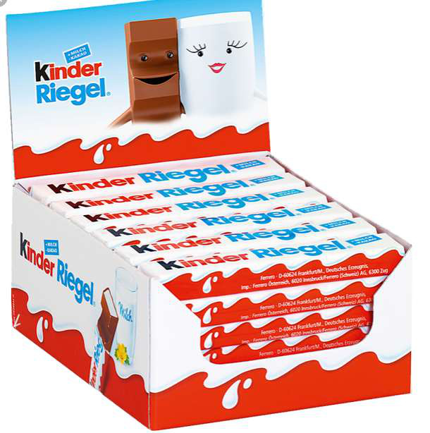 Kinder Riegel Einzelriegel 8 x 36