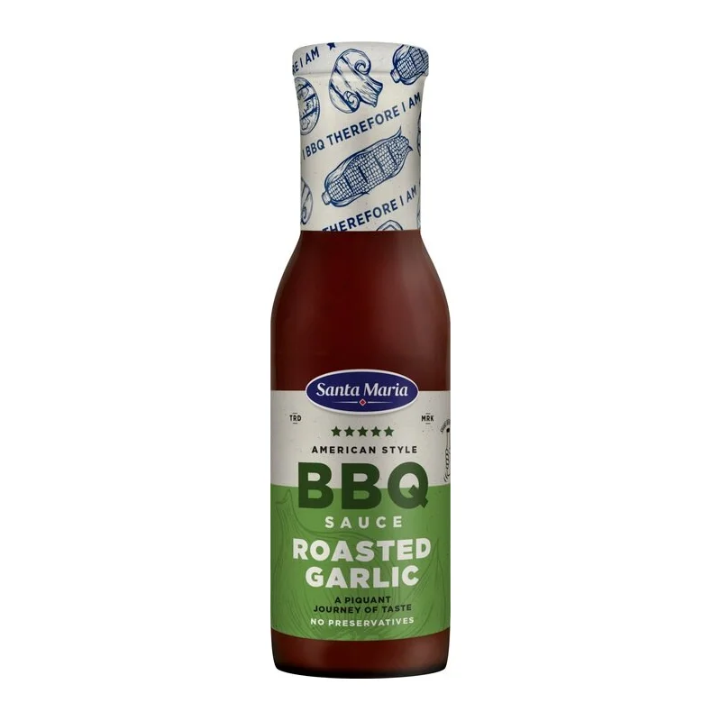 Santa Maria American Style BBQ Sauce Roasted Garlic 355g