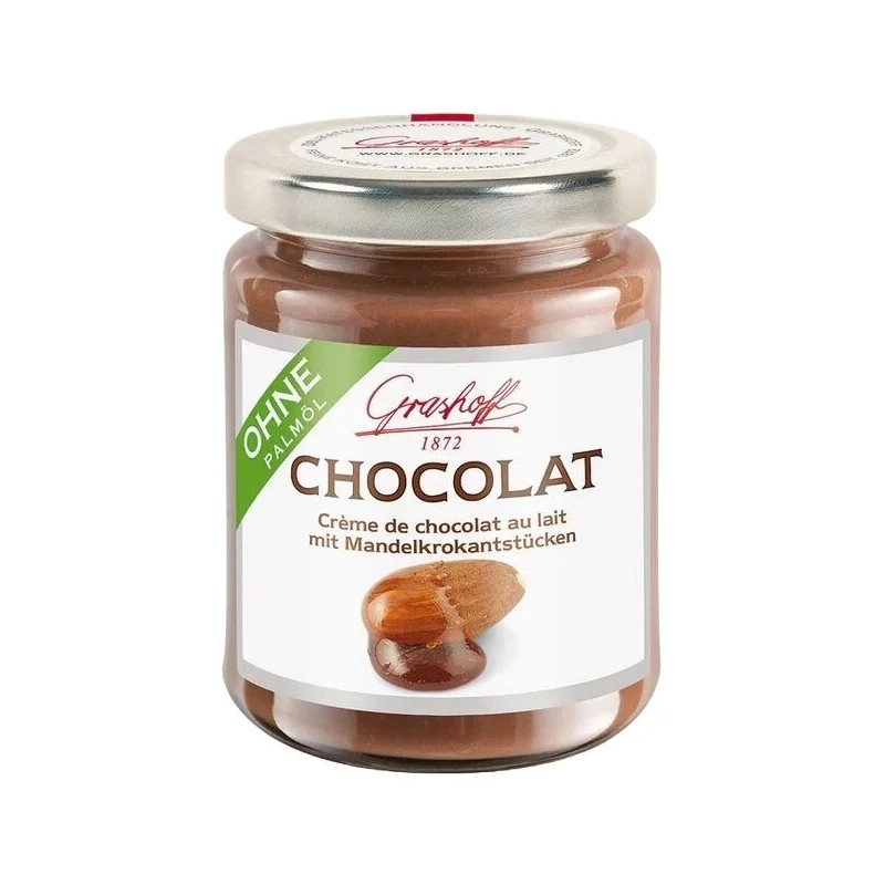 Grashoff Melkchocolade met Amandelkrokantstukjes